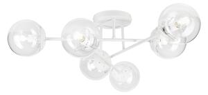 Lampadario a plafone MALENA 6xE14/5W/230V bianco/trasparente