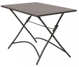 Tavolo Bristol 110x70x72 h cm in Acciaio Taupe