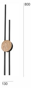Brilagi - Applique a LED WOODY COLLINE LED/15W/230V 80 cm quercia