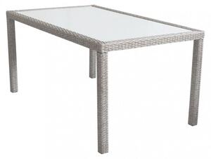 Tavolo Azore 150x90 cm in Wicker Grigio