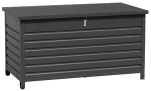 Baule da Esterno con Ruote 142x72x74 cm Grigio