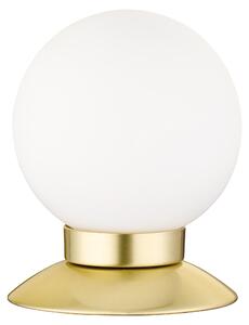 Lampada tavolo da Interno a LED in Metallo Ottone Satinato