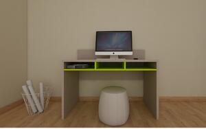 ANGST3 - Angolo studio scrivania design con vani a giorno L.134 H. 83,8 P 60
