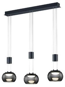 Lampada a Sospensione da Interno a LED in Alluminio Nero Opaco