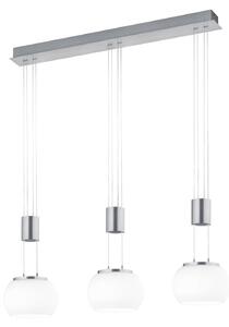 Lampada a Sospensione da Interno a LED in Alluminio Nichel Satinato
