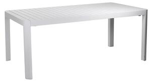 Tavolo Allungabile da Giardino 180/240x100xh75 cm in Alluminio Cleveland Bianco