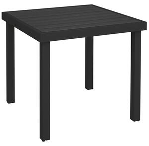 Tavolo da Giardino 78x78 cm Tavola da Pranzo Effetto Legno Nero