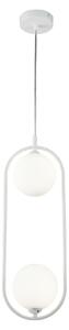 Lampada pendente Modern in Metallo Ring Bianco