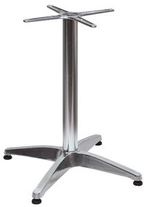 Base per Tavolo da Giardino con Piede a 4 Razze in Alluminio Silver