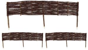 Minirecinzione 3 Pezzi 20x40 cm in Salice Naturale