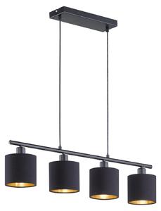 Lampada a Sospensione da Interno E14 in Metallo Nero Opaco
