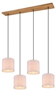 Lampada a Sospensione da Interno a LED in Metallo Nickel Opaco