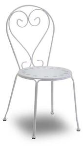 Sedia 41x48xh90 cm in Metallo New Old Bianco