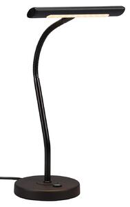 Lampada da Tavolo da Interno a LED in Metallo Nero Opaco