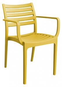 Poltrona Eveline 58,5x55,2x84 cm in Polipropilene Giallo