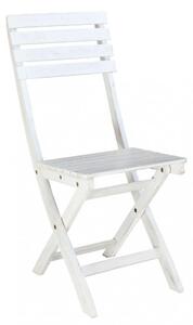 Sedia da Giardino Dalila 36x53x87 h cm in Legno Bianco