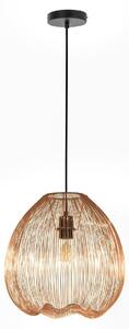 Lampada a Sospensione 35x35xH150 cm in Metallo Jaula Ottone Lucido