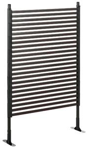 Recinzione Divisorio da Giardino 93x22x150 cm Modulabile Autoportante in Acciaio Marrone