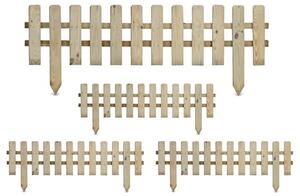 Recinzione Bassa 4 Pezzi 30x120 cm in Legno Impregnato