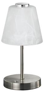Lampada tavolo da Interno a LED in Metallo Nickel Opaco