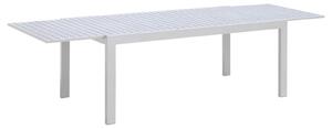 Tavolo Allungabile da Giardino 100x180/240x75 cm in Alluminio Bianco