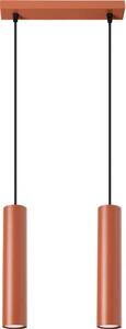 Sollux SL.1490 - Lampadario a sospensione con filo LAGOS 2xGU10/10W/230V rosso