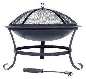 Ciotola da fuoco RedFire Atlanta in acciaio nero 51 cm 85014
