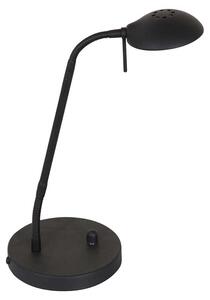 Lampada da tavolo - nero - Biron - vetro metallo - lampada da scrivania - LED - 7502ZW - Mexlite