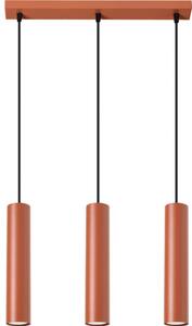 Sollux SL.1491 - Lampadario a sospensione con filo LAGOS 3xGU10/10W/230V rosso