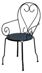 Sedia da Giardino 49x48xh90 cm in Metallo New Old Antracite