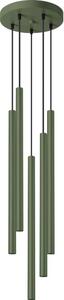 Sollux SL.1522 - Lampadario a sospensione con filo PASTELO 5xG9/8W/230V verde