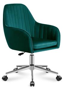 MARK ADLER Future 5.2 | sedia girevole sedia da ufficio sedia da scrivania bracciolo | regolabile in altezza fino a 130 kg di portata | tessuto vellutato traspirante | verde