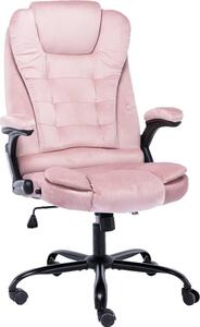 VidaXL Sedia da ufficio in velluto rosa