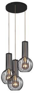 Lampadario moderno nero e oro Kaja ARVI K-4522
