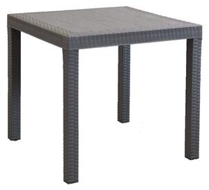 Tavolo Dallas 80x80x74 h cm in Wicker Taupe