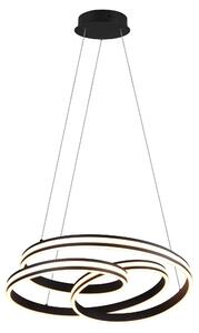 Lampada a Sospensione da Interno a LED in Metallo Nero Opaco