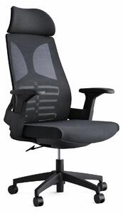 Sedia da ufficio ergonomica con poggiatesta e braccioli regolabili