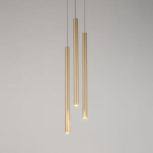 Lampada a sospensione moderna decorativa tripla rotonda oro Sopel 3xG9 3W Sigma Lighting