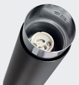 Sollux SL.1409 - Faretto NERO 1xGU10/10W/230V 22,5 cm nero/cromo lucido