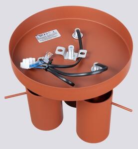 Sollux SL.1509 - Faretto RING 3xGU10/10W/230V rosso