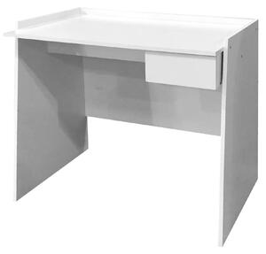 Scrivania 90x60x80 con Cassetto in MDF Bianco