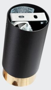 Sollux SL.1410 - Faretto NERO 1xGU10/10W/230V 12,5 cm nero/oro