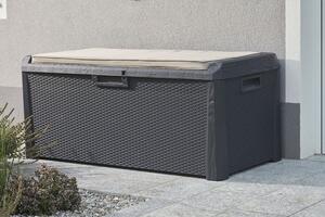 Baule Multiuso Santorini Plus Lt.560 Colore Antracite Art.157 - cm.147x72x65h