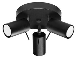 Sollux SL.1016 - Faretto RING 3xGU10/10W/230V nero