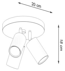 Sollux SL.1015 - Faretto RING 3xGU10/10W/230V bianco