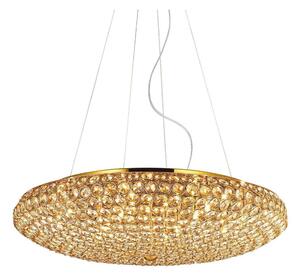 Ideal Lux - Lampadario di cristallo LED a sospensione con catena KING 12xG9/3W/230V diametro 65 cm oro