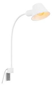 Briloner 2079-016 - Lampada flessibile a parete 1xE27/10W/230V bianco