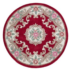 Tappeto rotondo in lana rossa ø 120 cm Aubusson - Flair Rugs