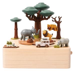 WOODERFULLIFE MUSIC BOX SAFARI M ART. 1060152