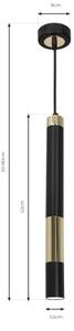 Lampadario LED su fune DALLAS 1xGU10/3W/230V